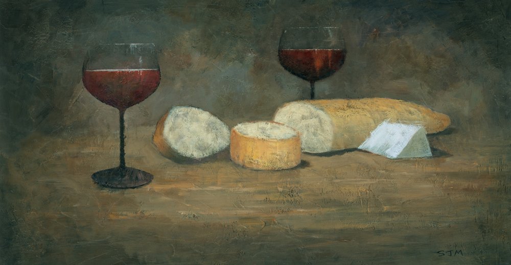 Red Wine and Cheese by Steve Mitchell