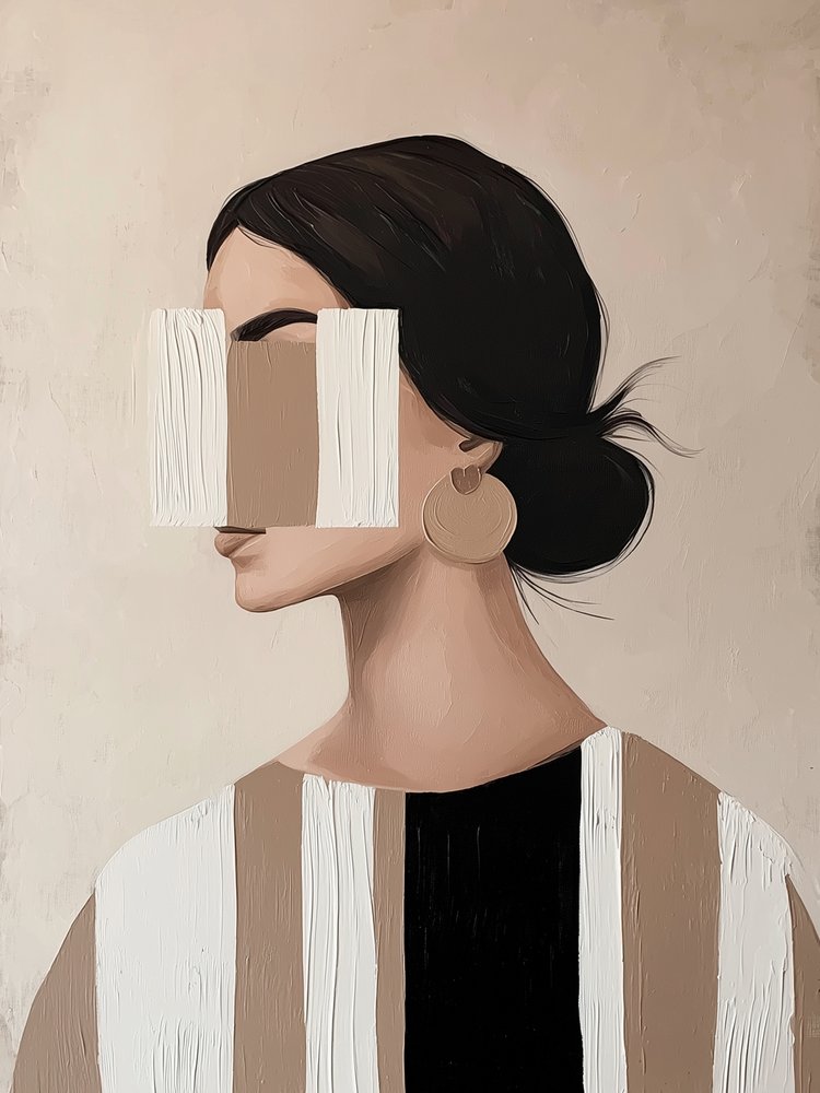 Chic Abstract Portrait by Studio Palette