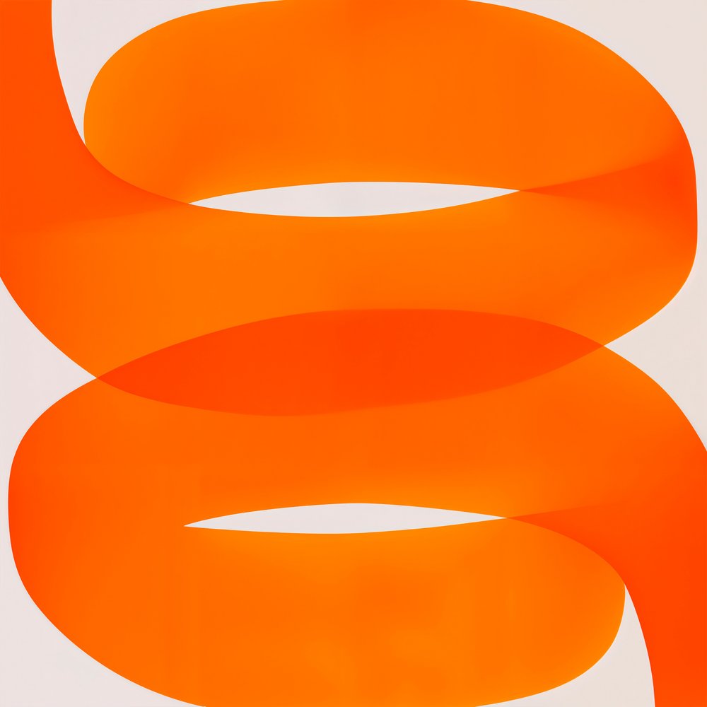 Dynamic Orange Swirl by Studio Palette