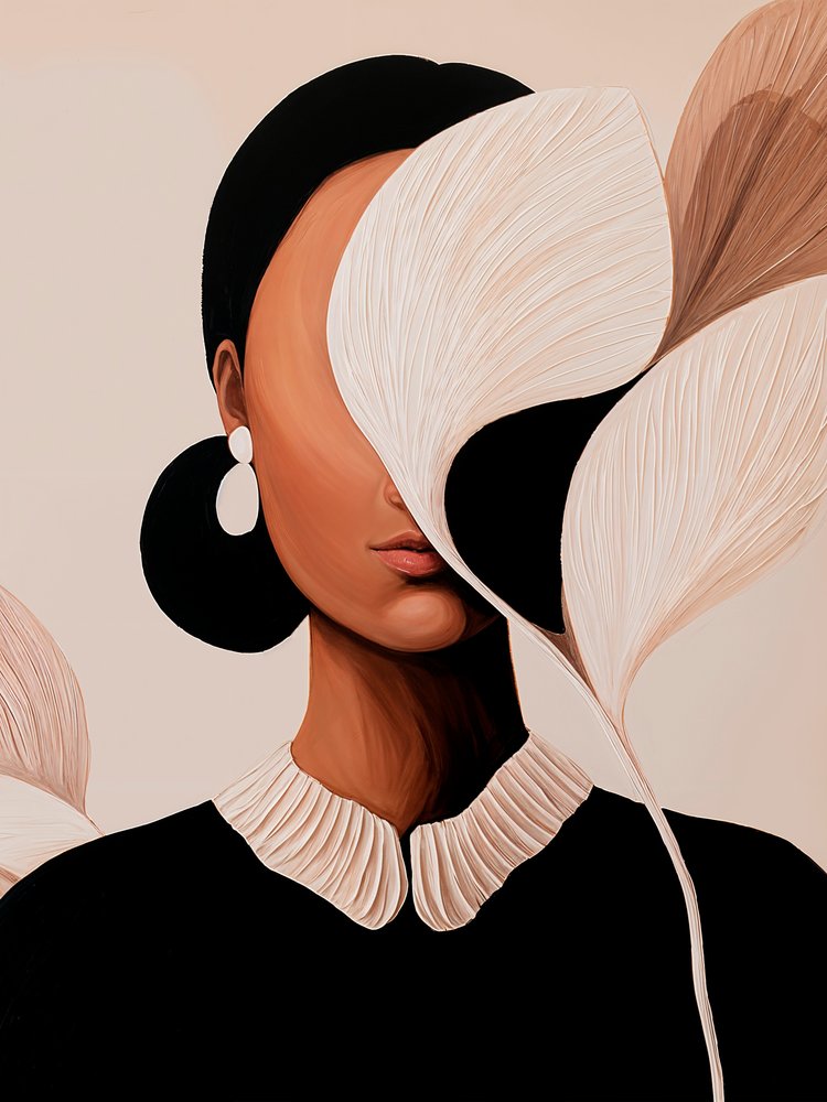 Elegant Abstract Portrait by Studio Palette