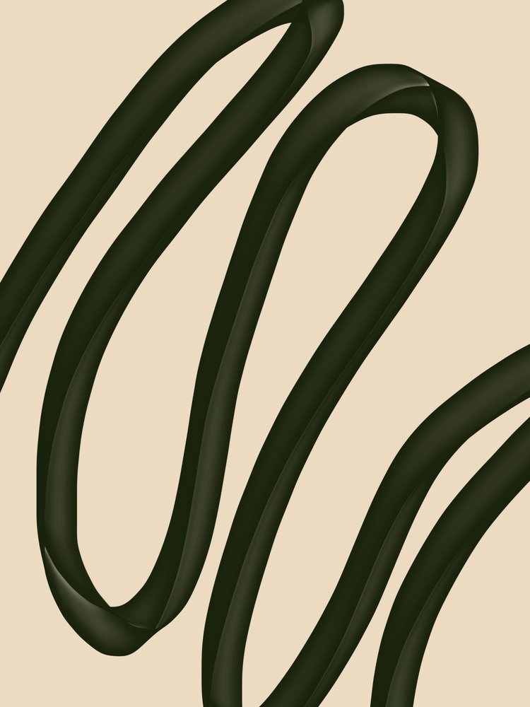Fluid Green Curves by Studio Palette