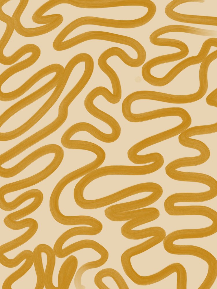 Mustard Organic Flow by Studio Palette