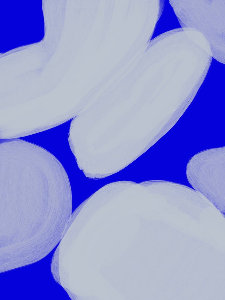 Organic Blue Forms by Studio Palette