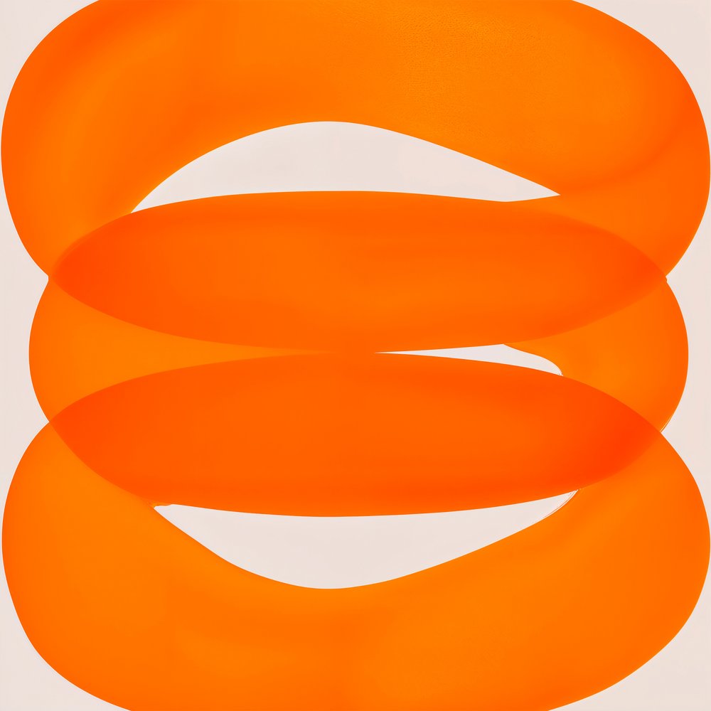 Vibrant Orange Loops by Studio Palette
