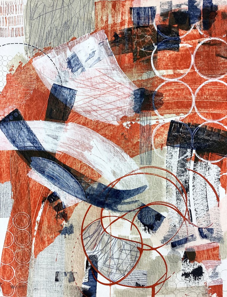 Layered Abstract Forms by Susan Black
