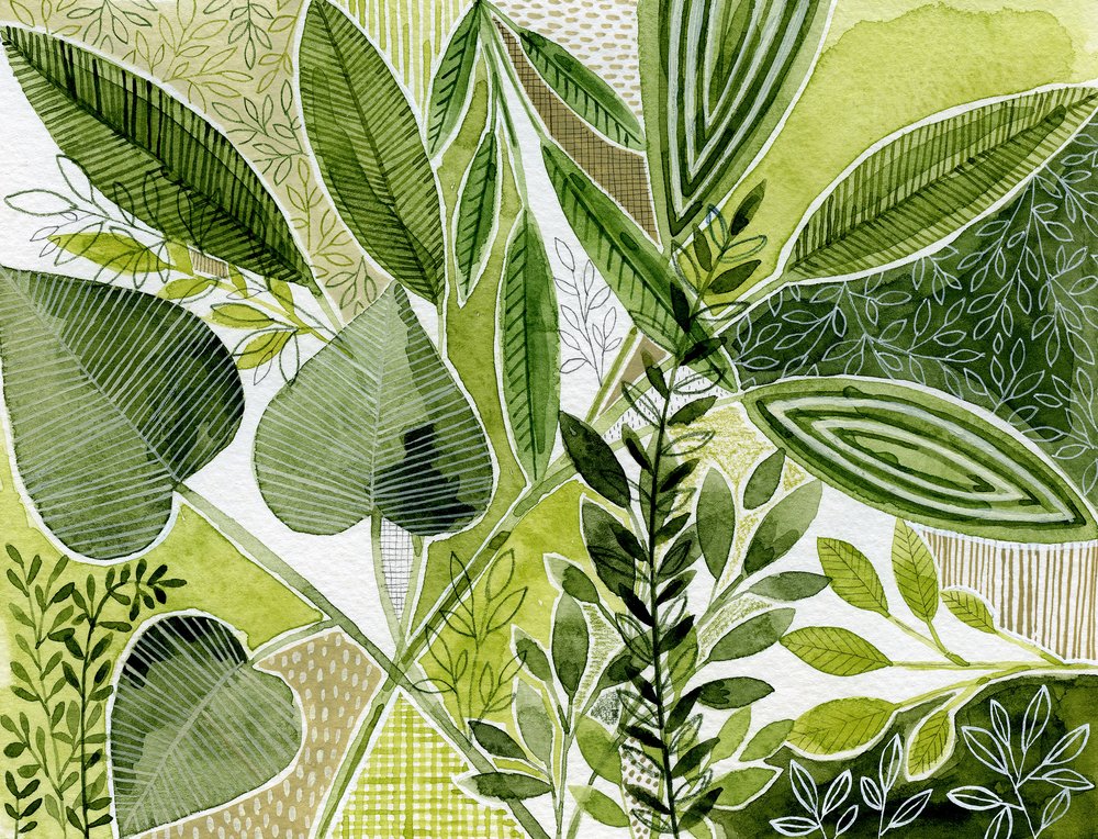Lush Green Foliage by Susan Black