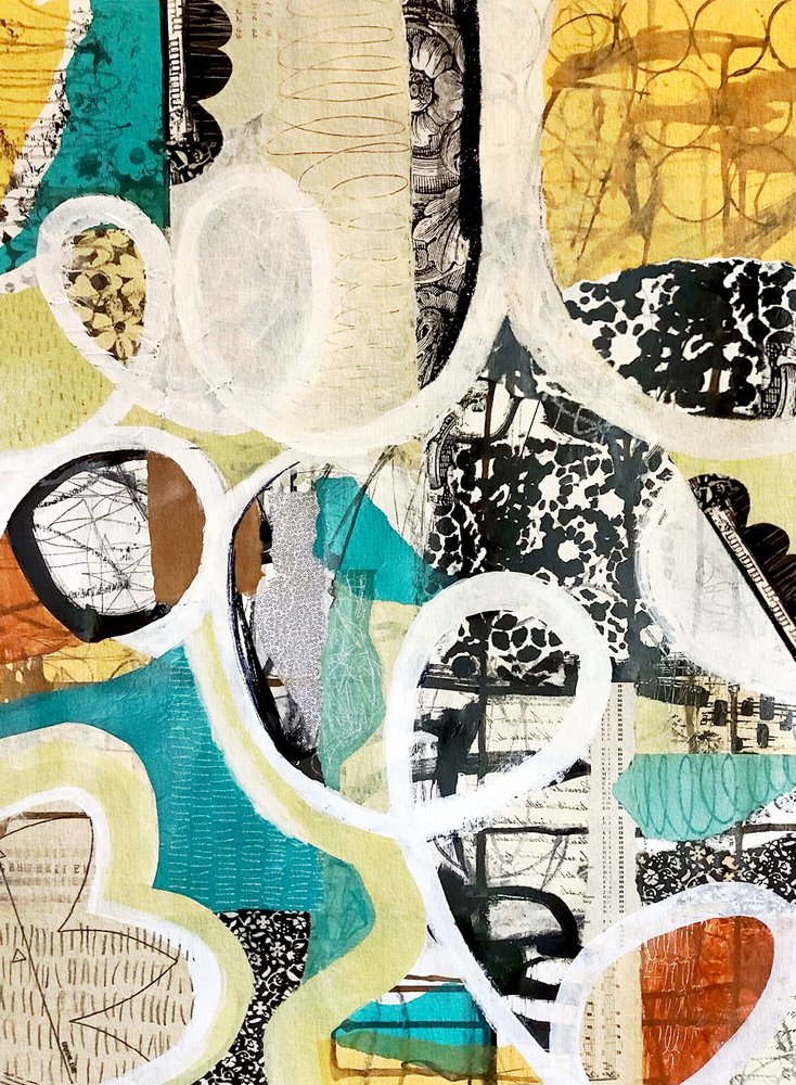 Vibrant Abstract Layers by Susan Black