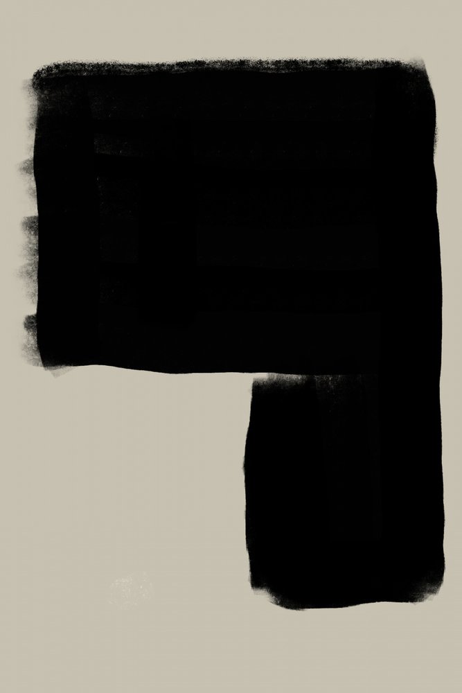 Abstract Black Form by THE MIUUS STUDIO