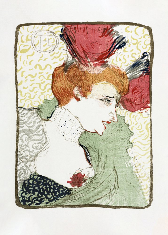 Bust of Mademoiselle Lender (1895) by TOULOUSE LAUTREC