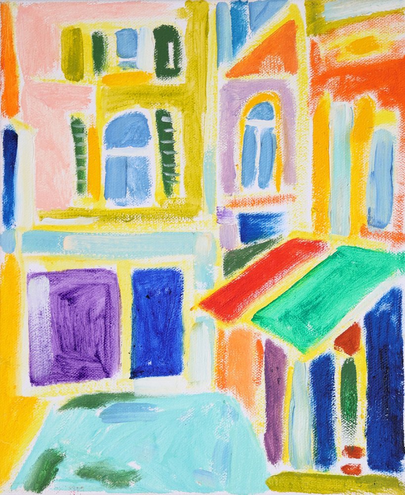 Vibrant City Abstract by Tamara Jare