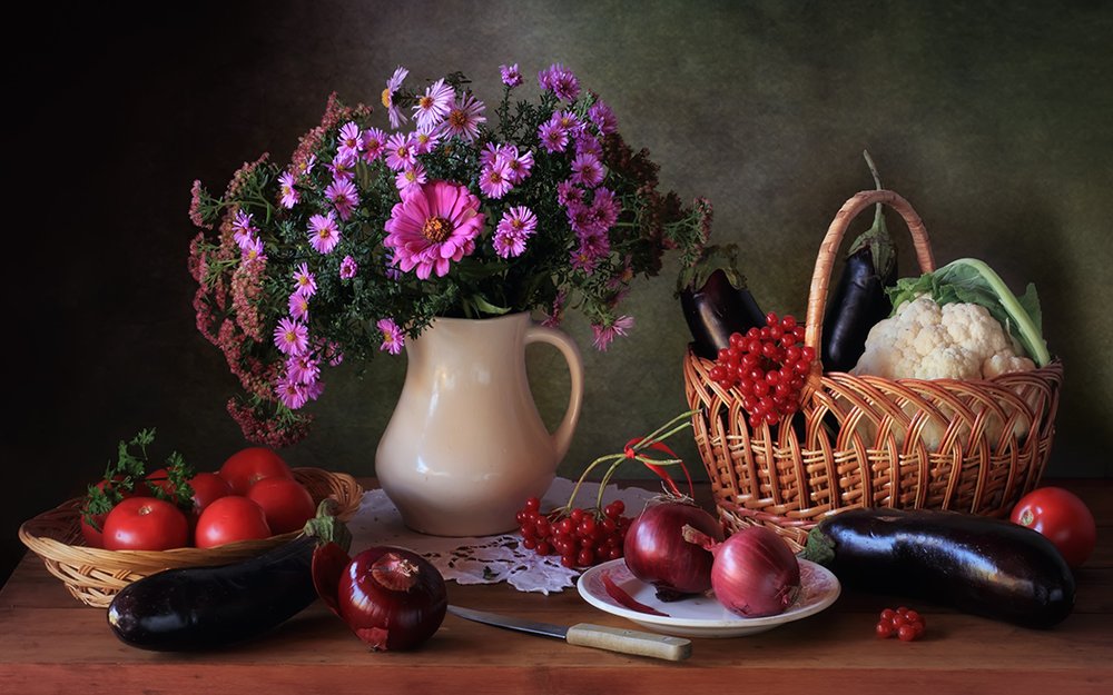 Autumn Harvest Still Life by Tatyana Skorokhod