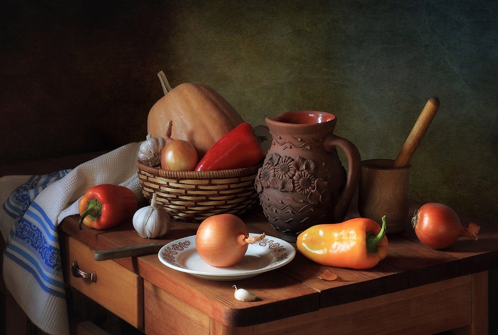 Autumn Kitchen Bounty by Tatyana Skorokhod