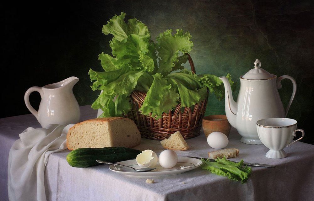 Rustic Breakfast Still Life by Tatyana Skorokhod