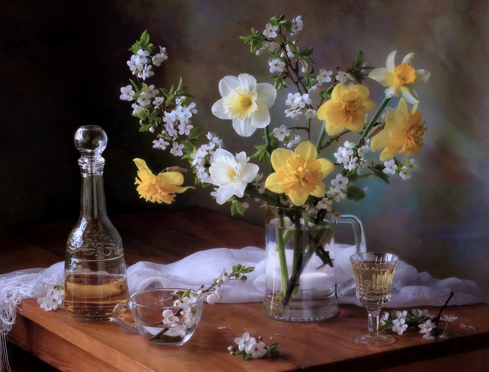 Spring Daffodil Still Life by Tatyana Skorokhod