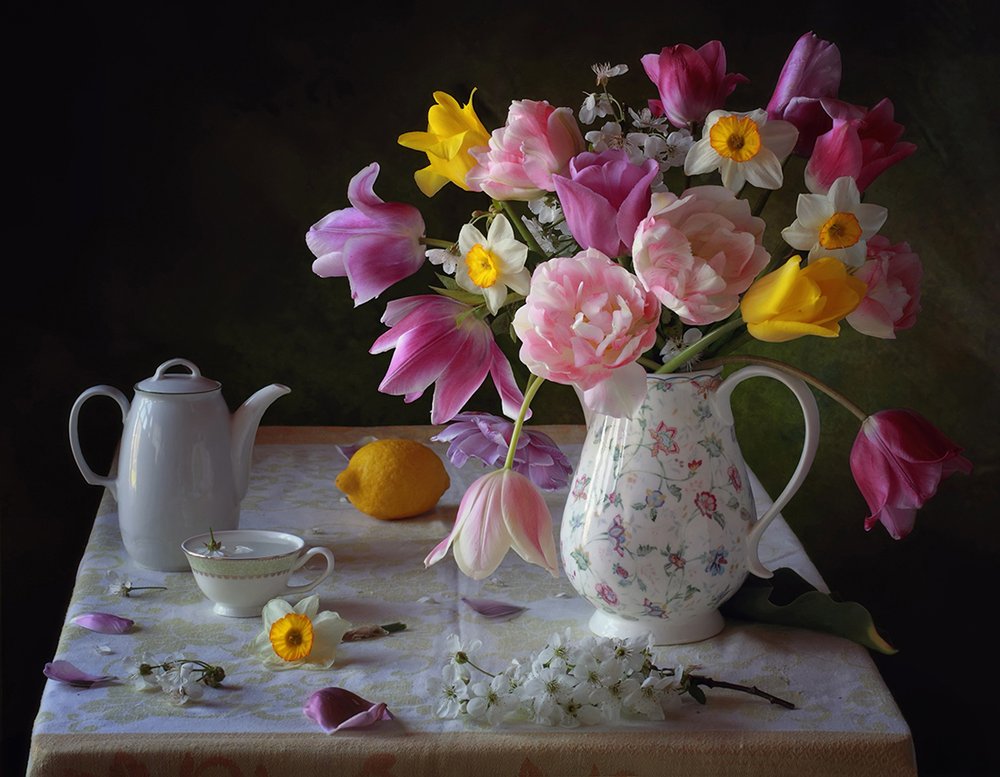 Spring Floral Still Life by Tatyana Skorokhod
