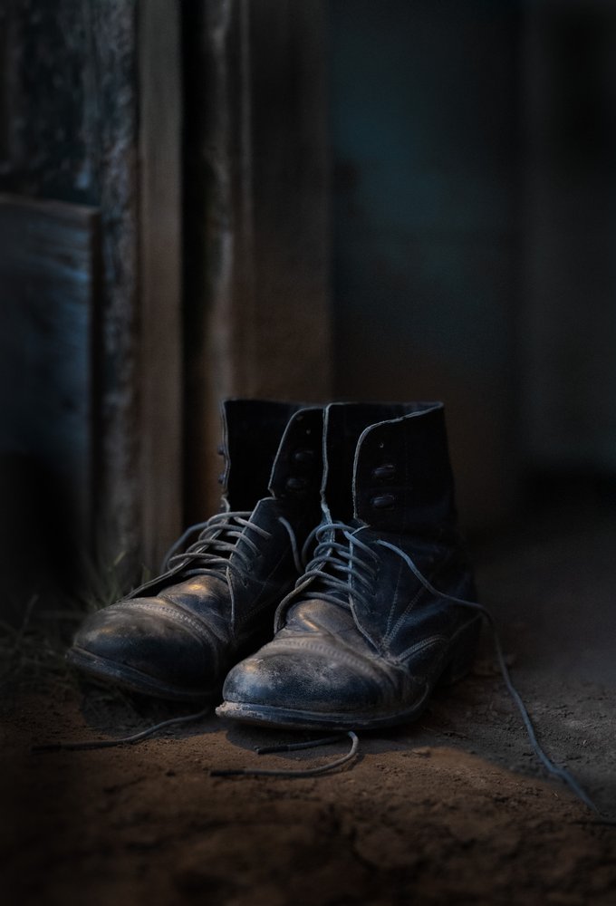 Old Worn Boots by Tina Reid