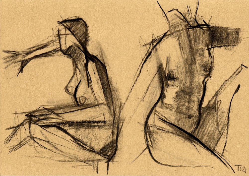 Abstract Female Nudes by Tore Bahnson