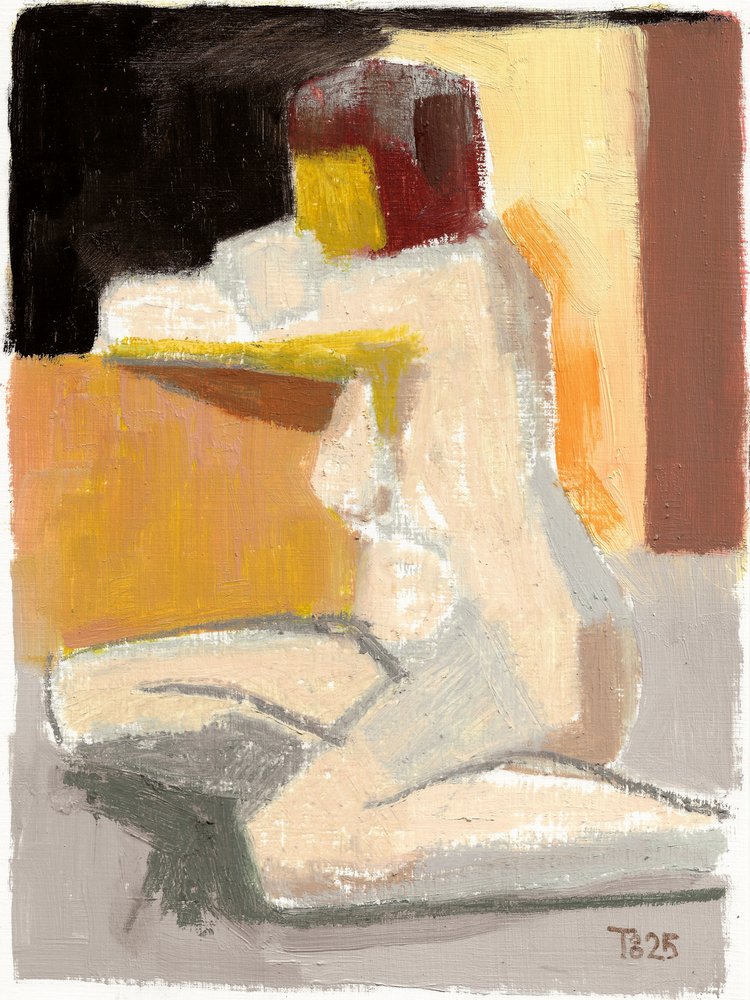 Abstract Seated Nude by Tore Bahnson