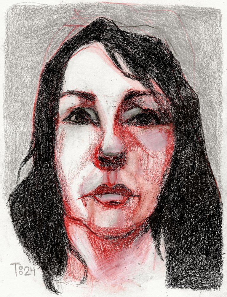 Expressive Woman Portrait by Tore Bahnson