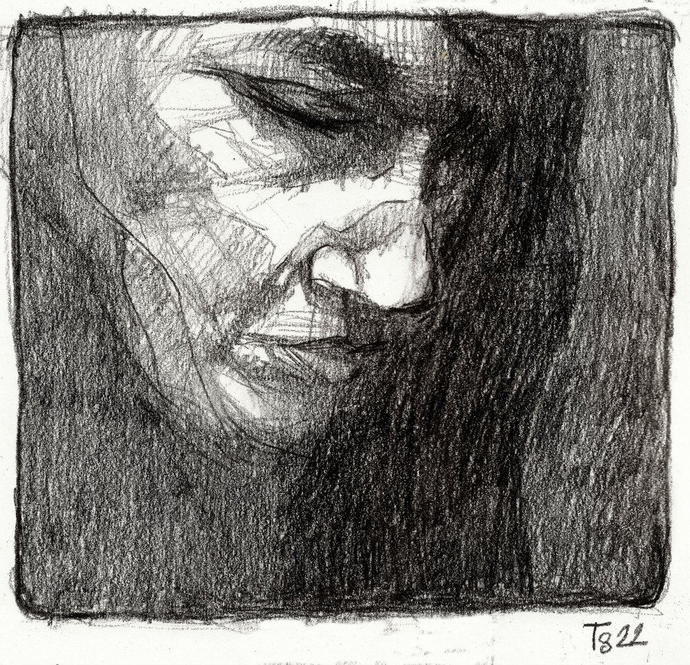 Quiet Contemplation Sketch by Tore Bahnson