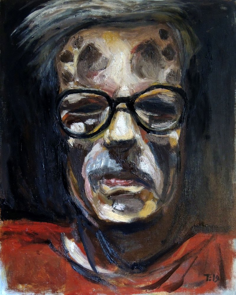 Somber Man Portrait by Tore Bahnson