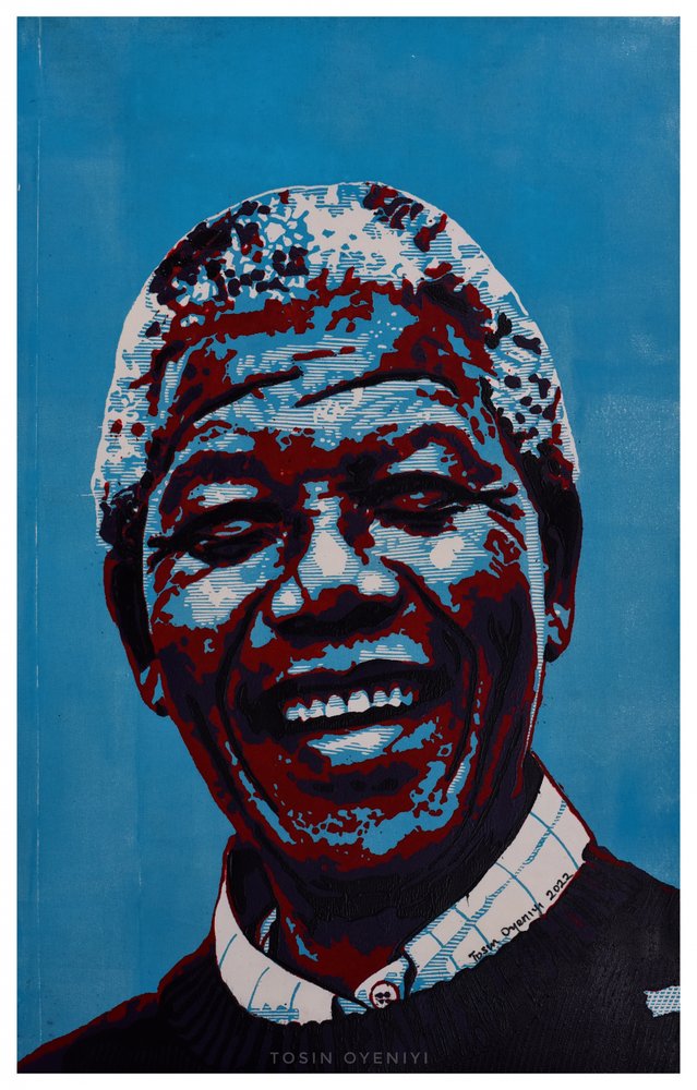 Joyful Pop Art Portrait by Tosin Oyeniyi