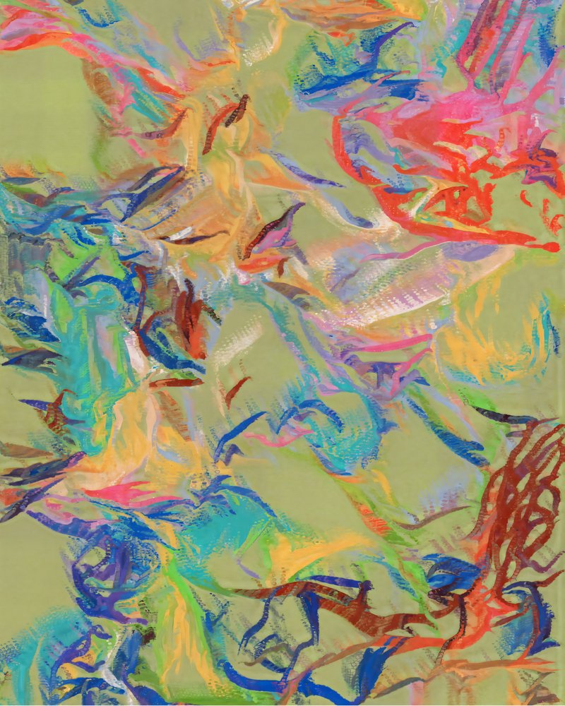Vibrant Abstract Flow by Uma Gokhale