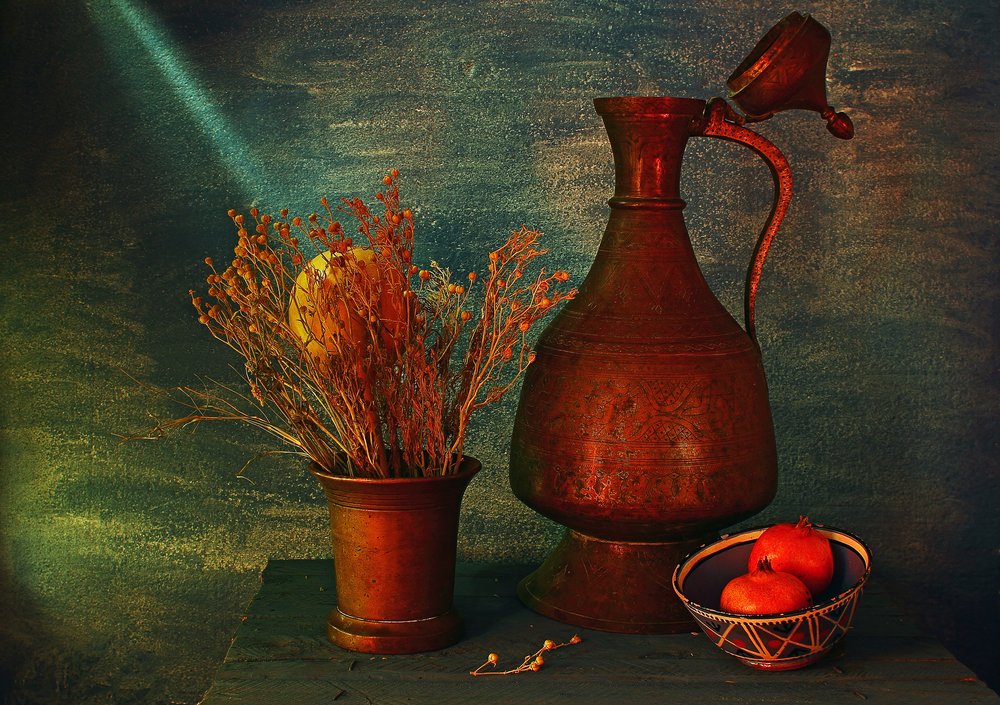 Rustic Copper Still Life by UstinaGreen