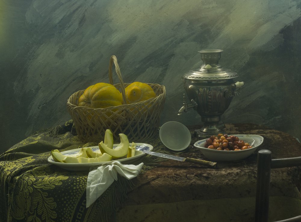 Rustic Melons and Samovar by UstinaGreen