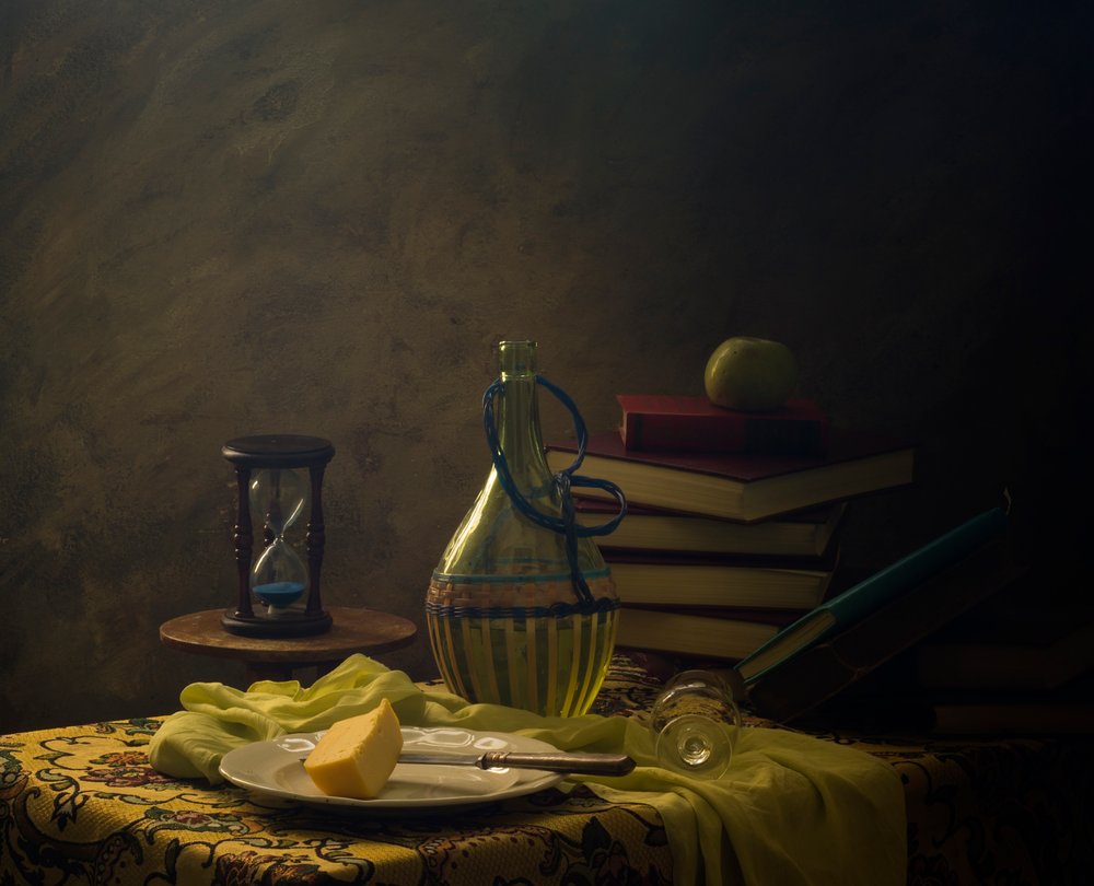 Still Life with Hourglass by UstinaGreen