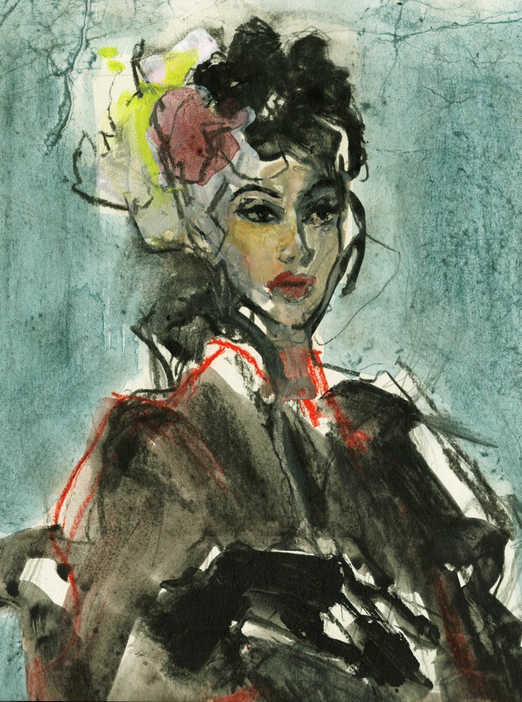 Elegant Fashion Portrait by Ute Rathmann