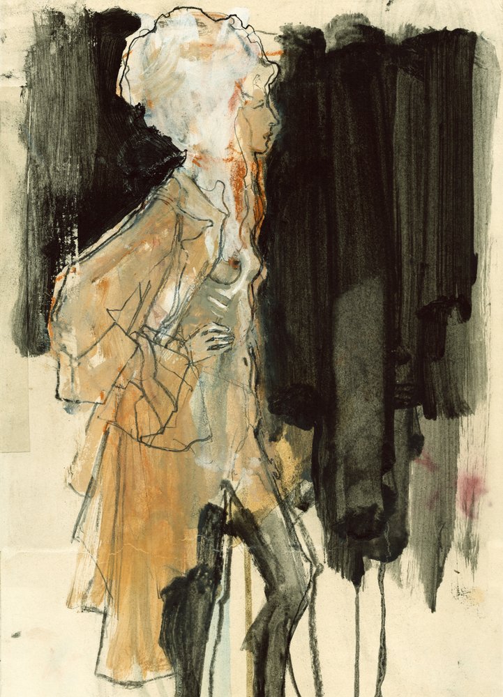 Elegant Fashion Sketch by Ute Rathmann