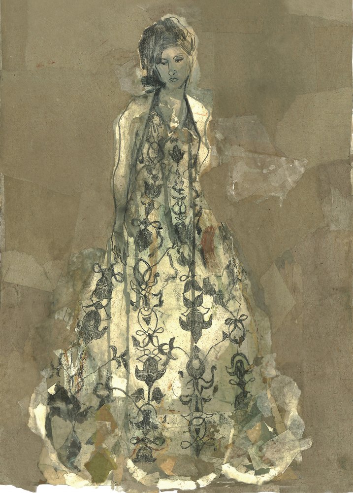 Elegant Patterned Dress by Ute Rathmann