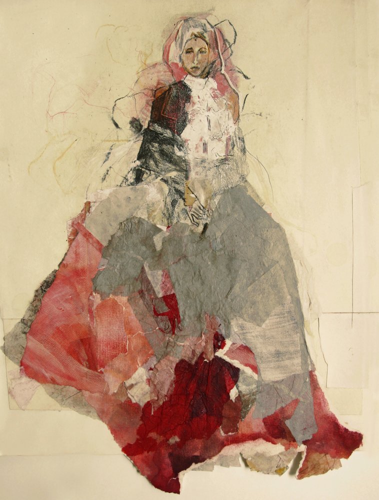 Elegant Red Figure by Ute Rathmann