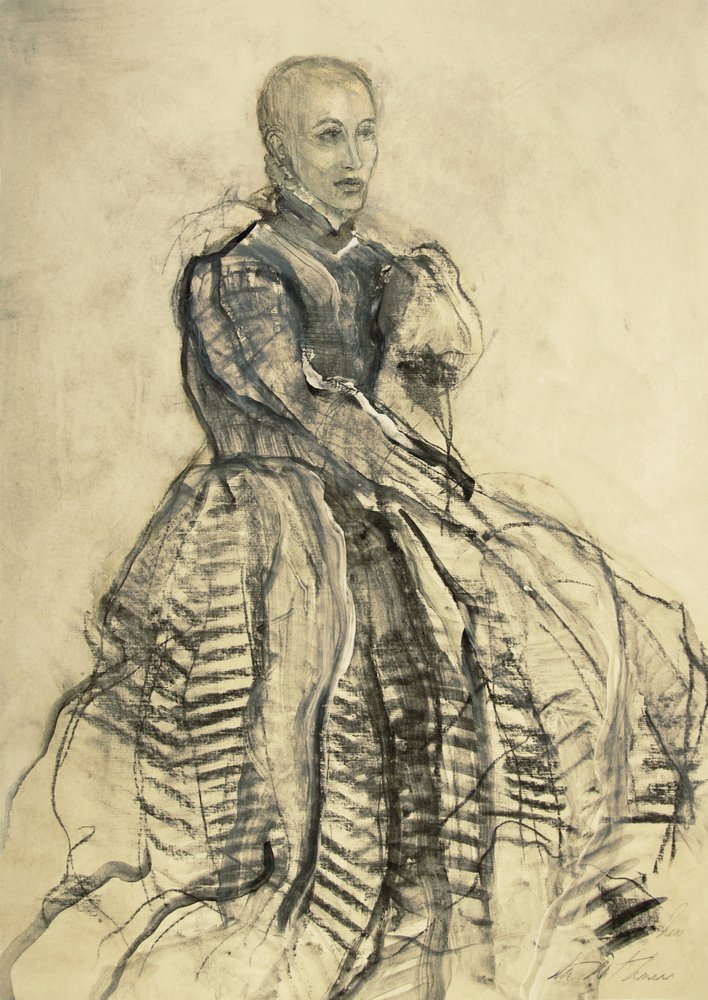 Elegant Woman Portrait by Ute Rathmann