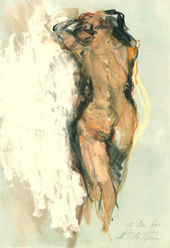 Expressive Female Nude by Ute Rathmann