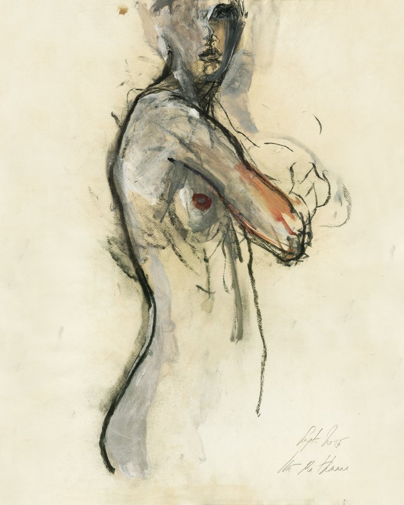 Expressive Nude Figure by Ute Rathmann