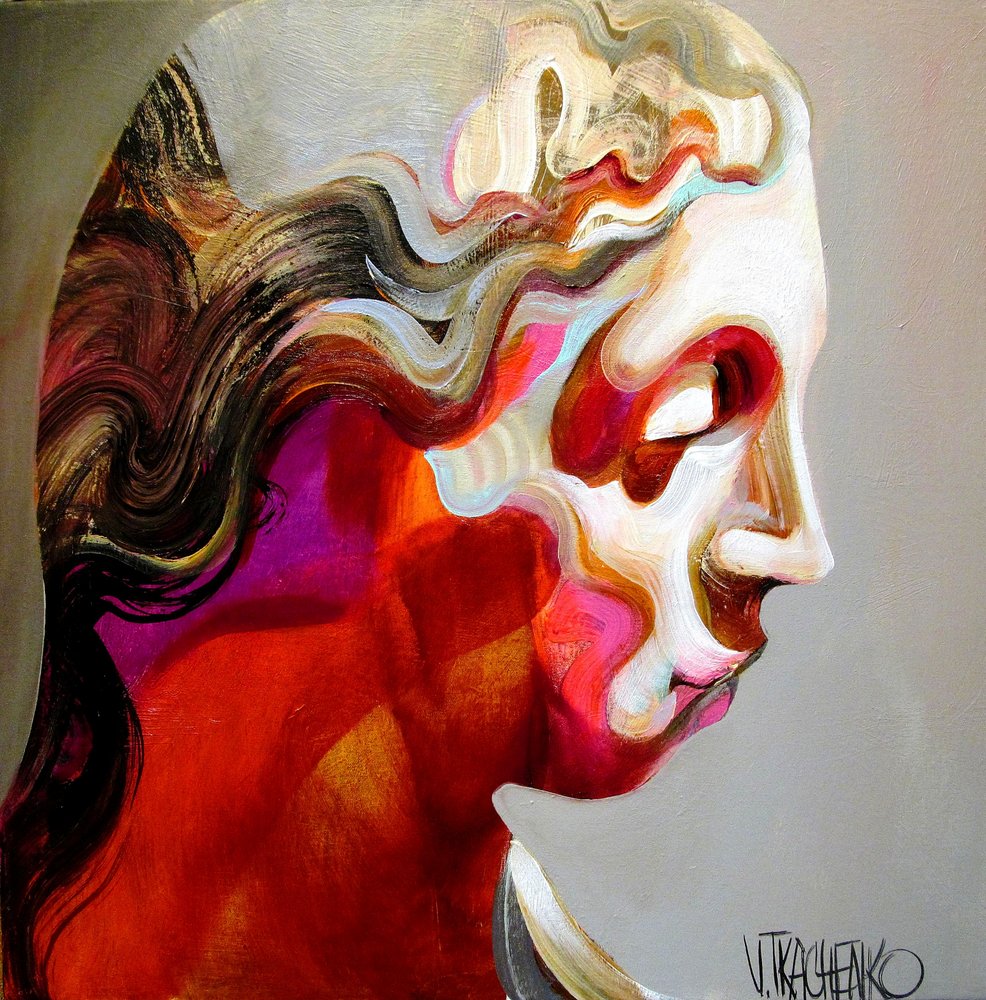 Abstract Woman Profile by Victor Tkachenko