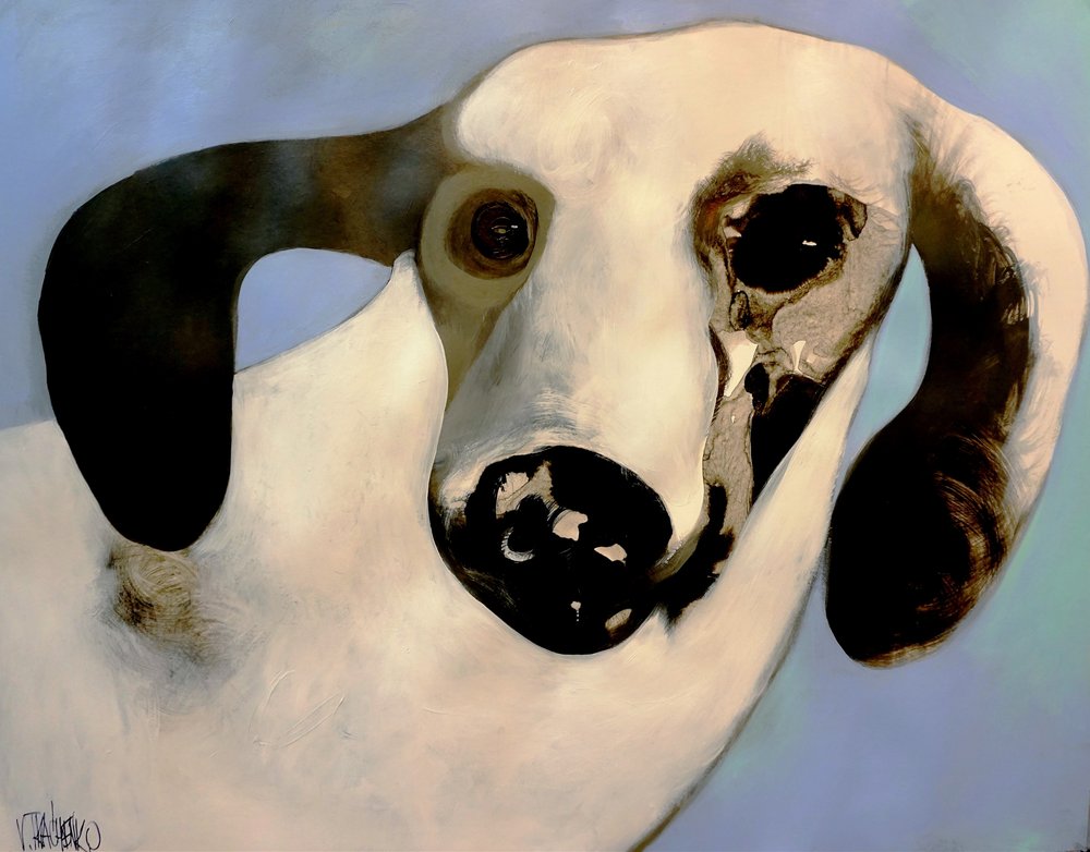 Dreamy Canine Portrait by Victor Tkachenko