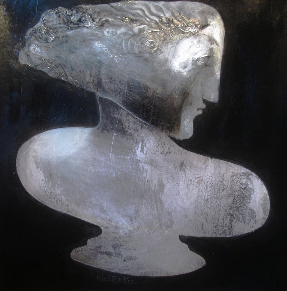 Elegant Silver Profile by Victor Tkachenko