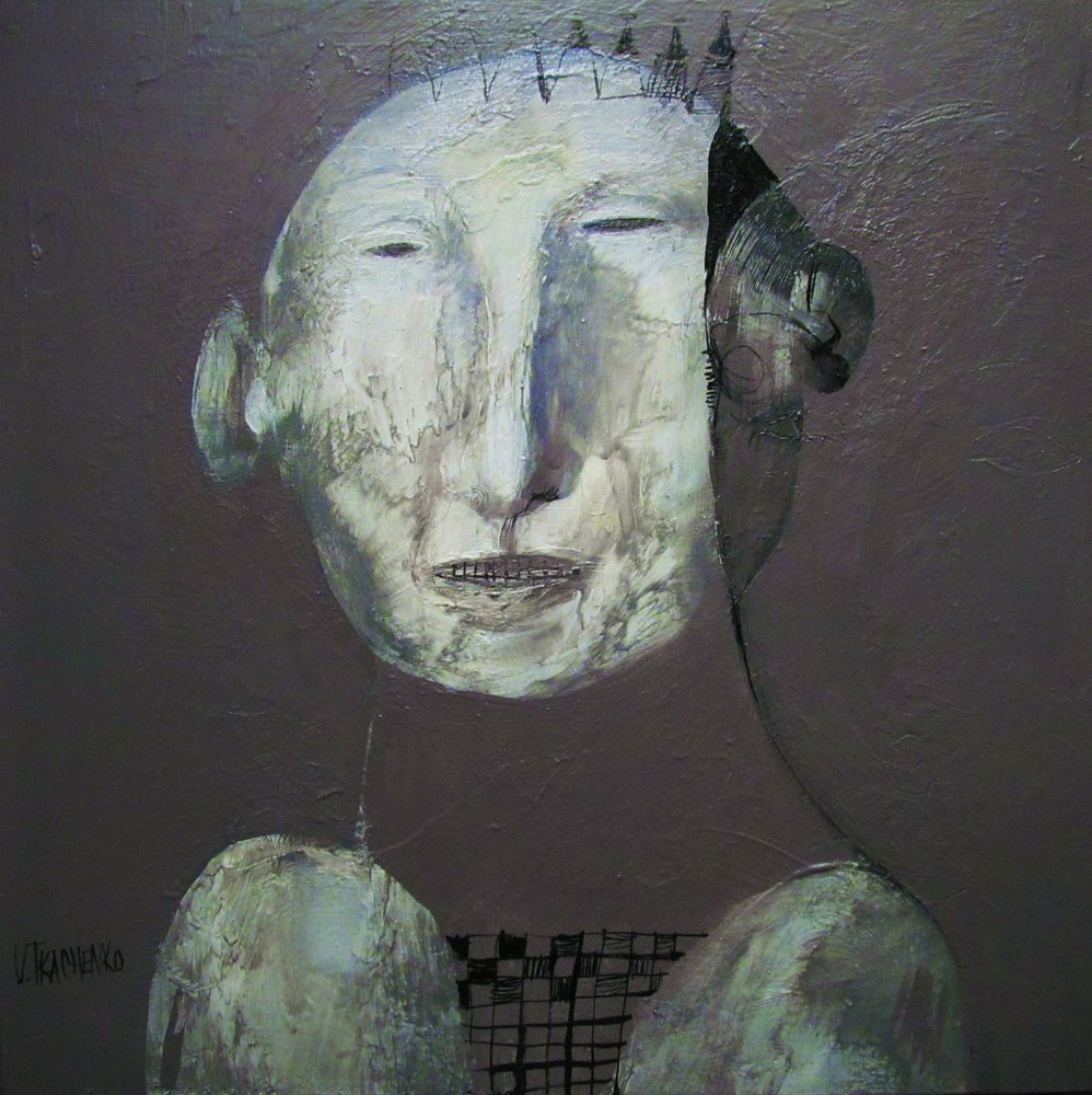 Fragmented Head Portrait by Victor Tkachenko
