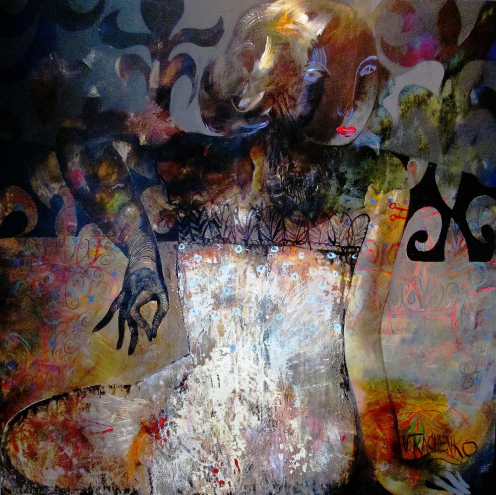 Mysterious Abstract Woman by Victor Tkachenko