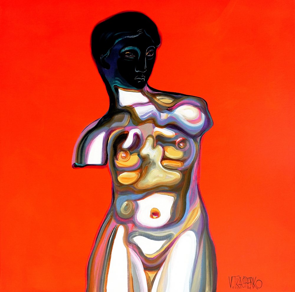 Vibrant Abstract Torso by Victor Tkachenko