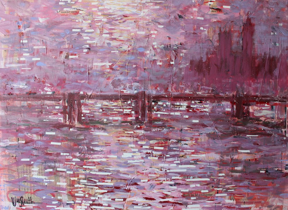 Pink City Reflections by Wayne Sleeth