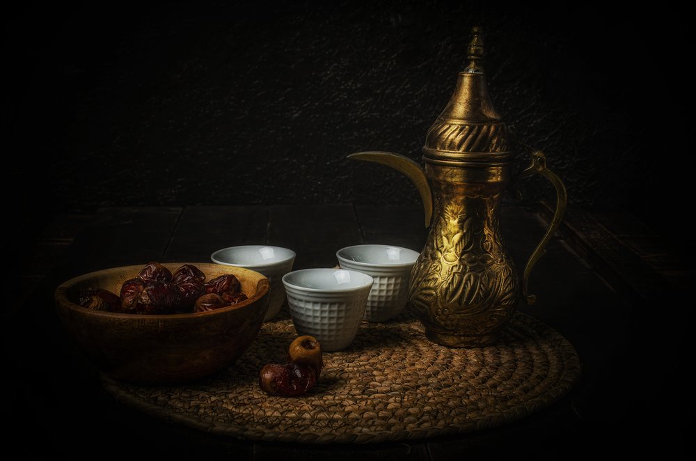 Arabic Coffee and Dates by Yasmin Elsharma