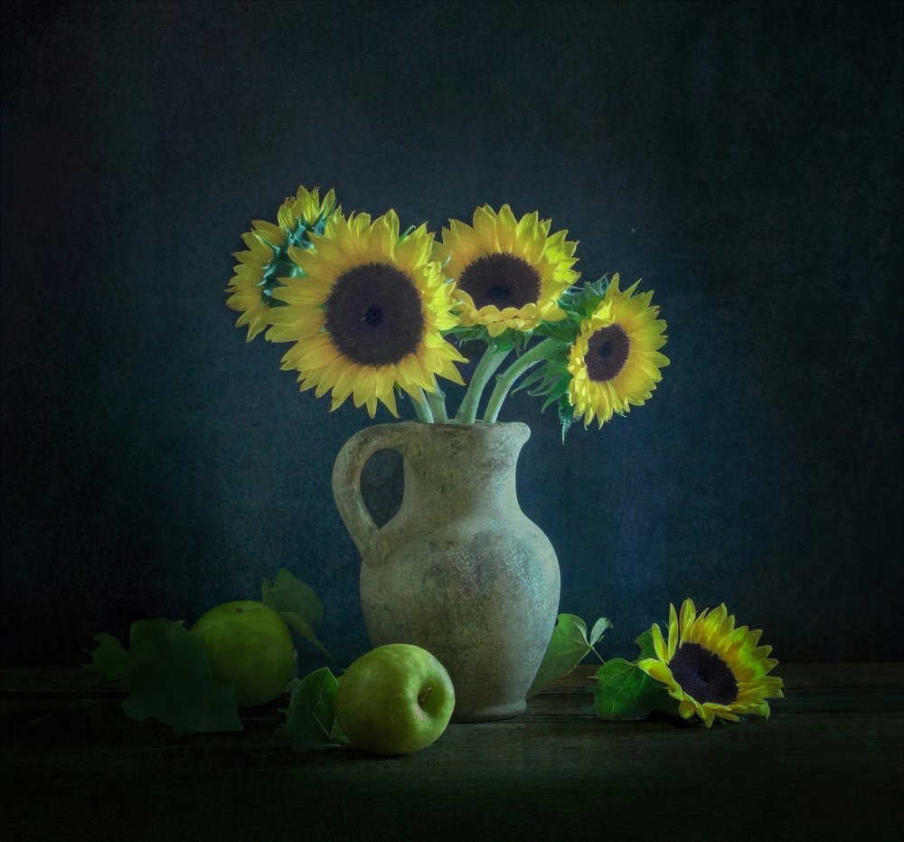 Sunflowers Green Apples by Yinan F.