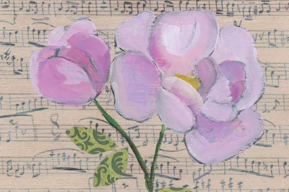 Floral Music Notes by Yvonne Gustafsson