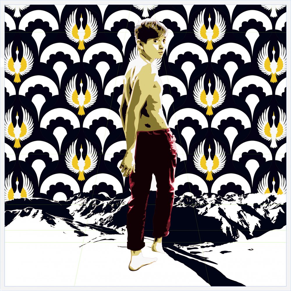 Boy In Surreal Mountains by andrea de ranieri