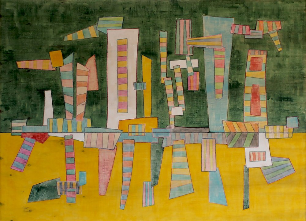 Vibrant Abstract Cityscape by andrea de ranieri