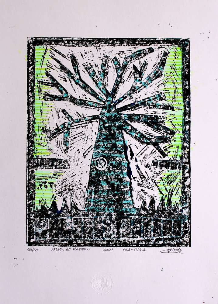 Vibrant Graphic Tree by andrea de ranieri